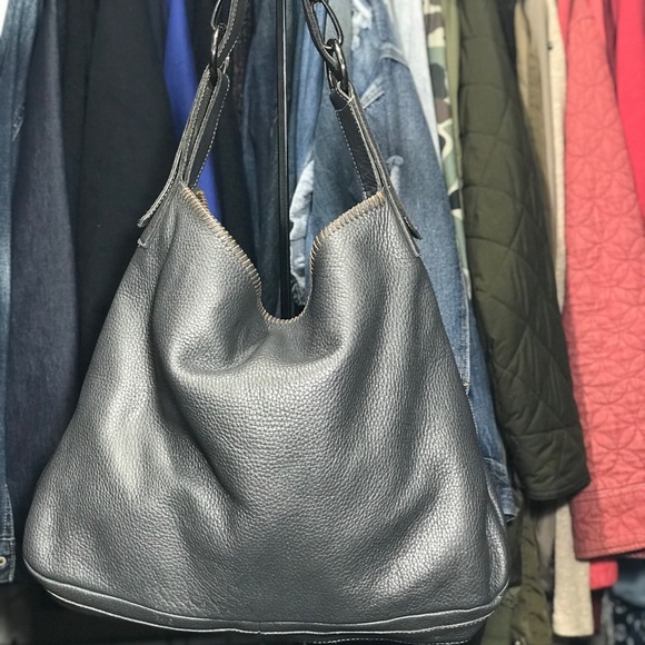 CARLA MANCINI Leather Hobo - Picture 1 of 8